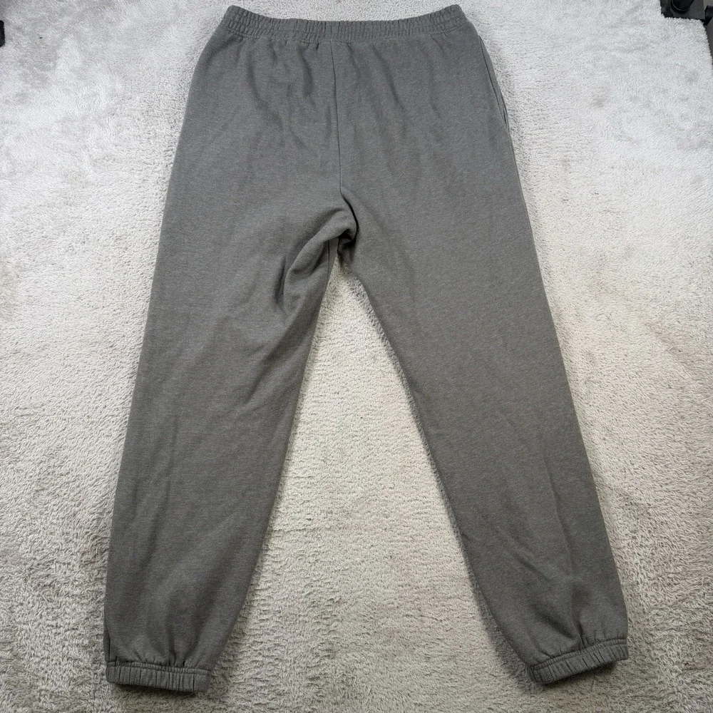 The North Face Sweatpants Mens Medium Grey Fleece Drawstring Pocket Jogger Gym